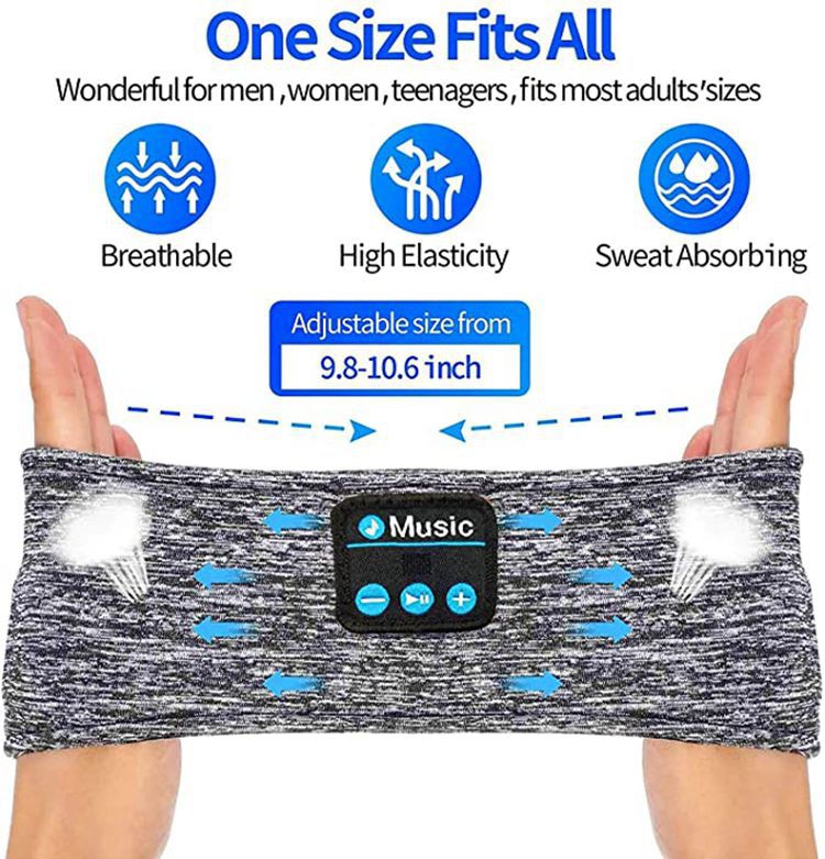 Foto 3 pulgar | Auriculares Inalámbricos para Dormir con Diadema Deportiva Bt50 - Venta Internacional