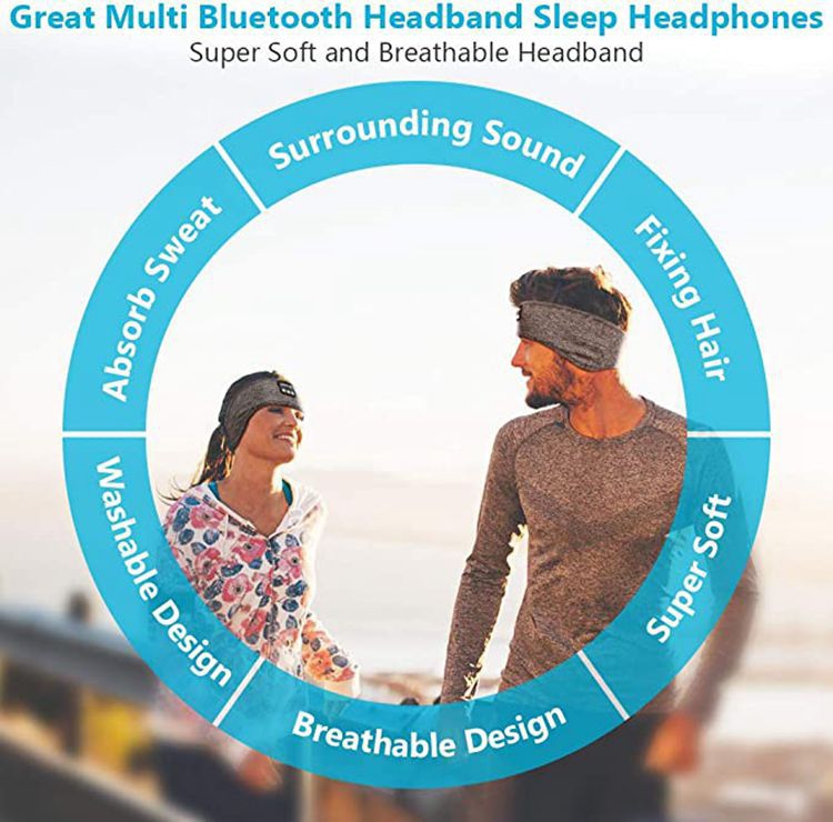 Foto 7 pulgar | Auriculares Inalámbricos para Dormir con Diadema Deportiva Bt50 - Venta Internacional