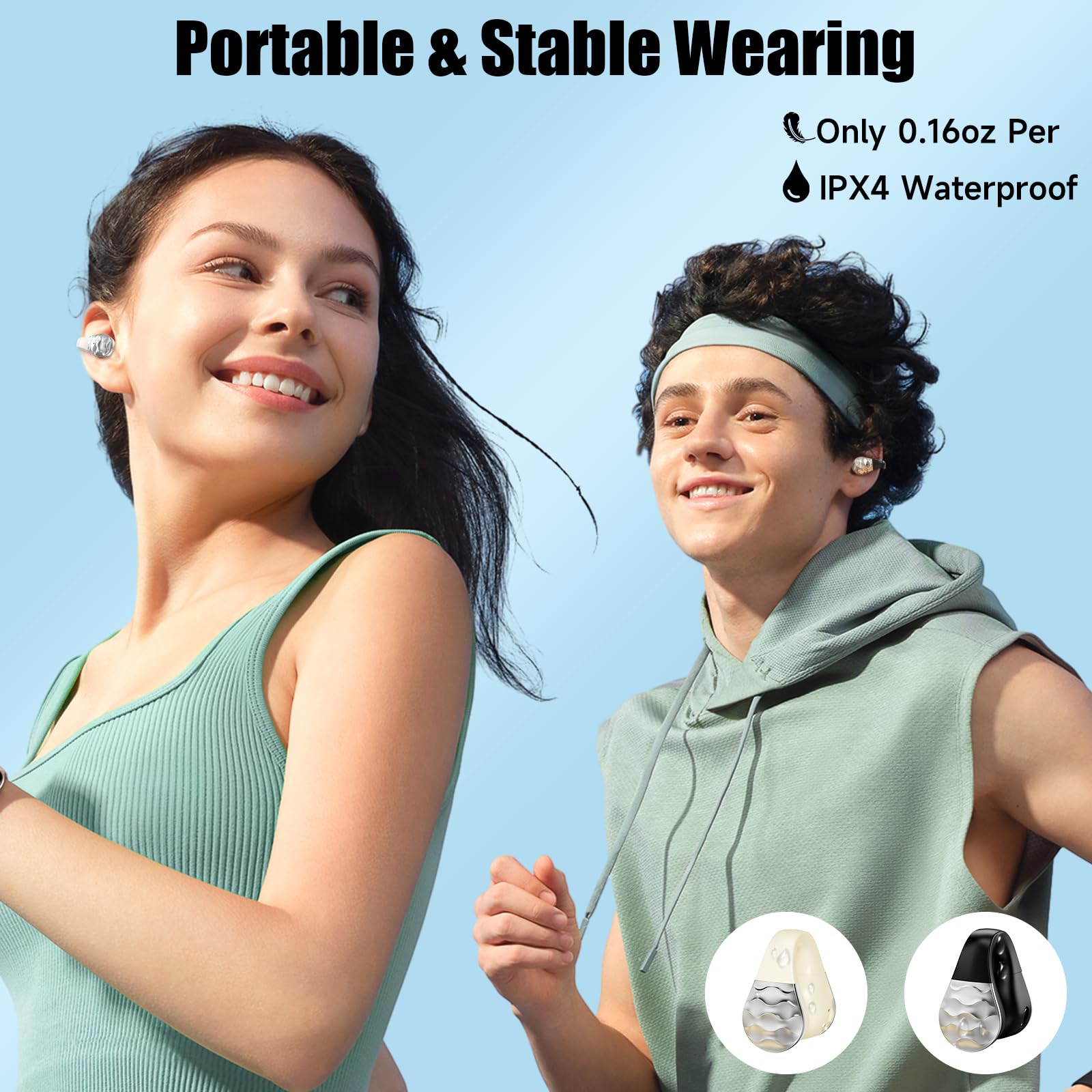 Foto 8 pulgar | Auriculares Inalámbricos Aigo Open Ear Clip Bluetooth 5.3 a Prueba de Agua - Venta Internacional