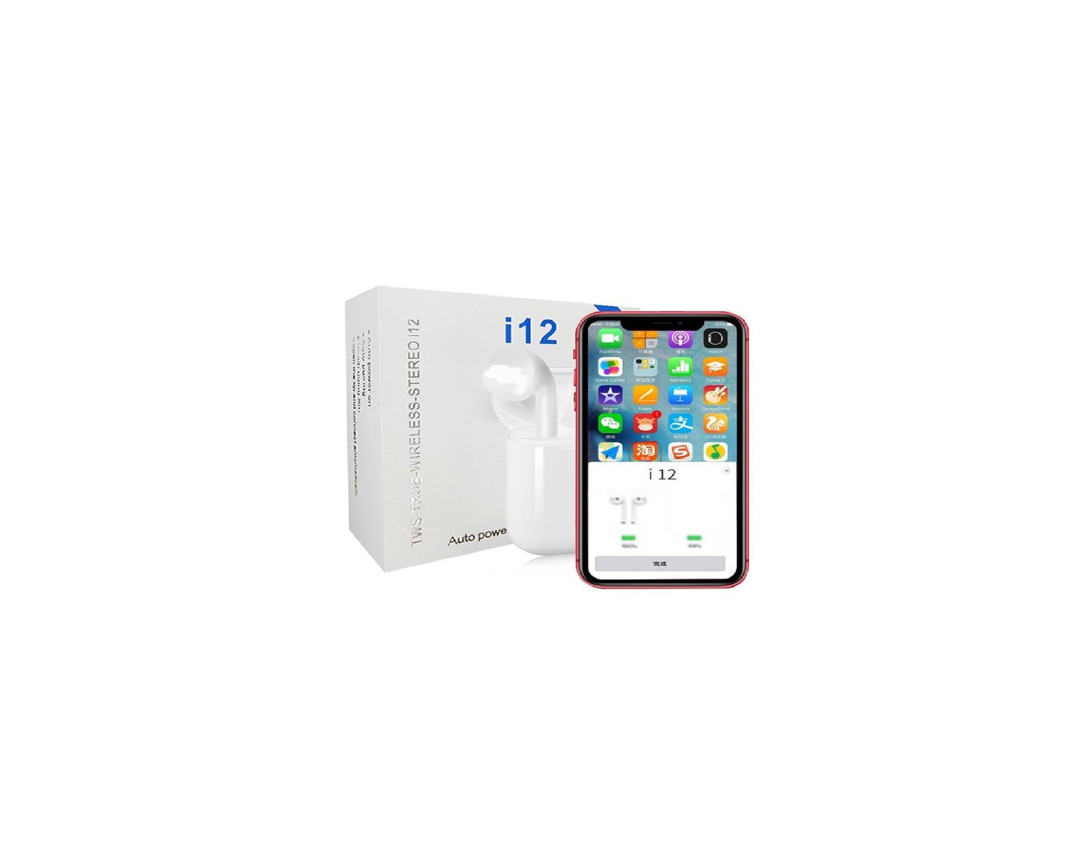 Foto 4 pulgar | Auriculares Deportivos Bluetooth I12 Smart Touch - Venta Internacional