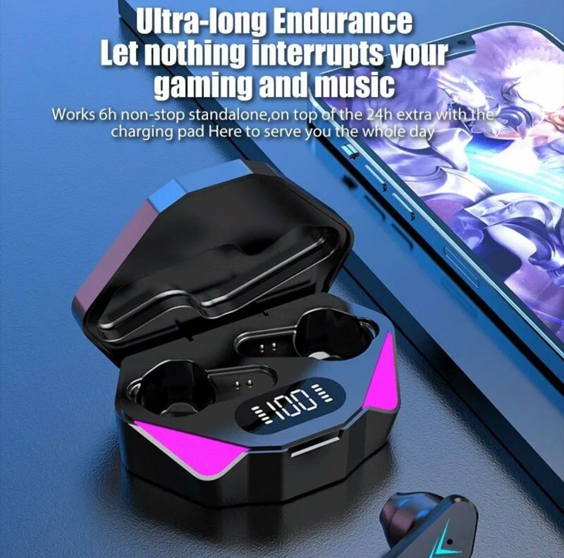 Foto 4 pulgar | Auriculares Gamer Touch Bluetooth 5.0 - Venta Internacional