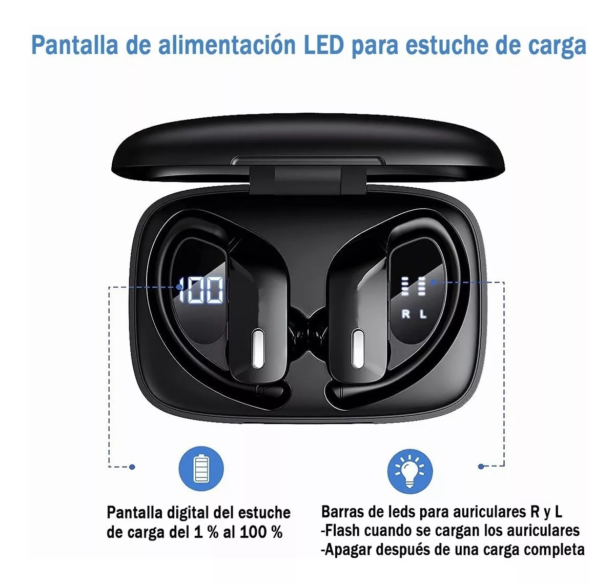 Foto 4 pulgar | Auriculares Bluetooth Anticaída para iPhone y Android - Venta Internacional