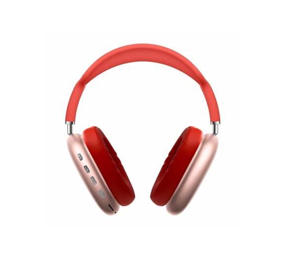 Foto 3 | Auriculares Inalámbricos P9 Plus Bluetooth con Ranura Micro Sd Rojos - Venta Internacional