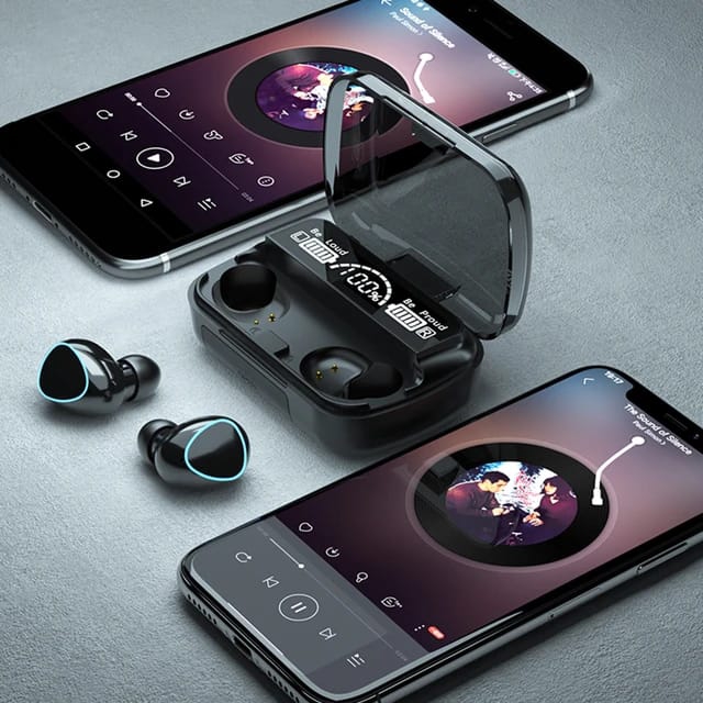 Foto 3 pulgar | Auriculares Intraaurales Inalámbricos M10 Negros - Venta Internacional
