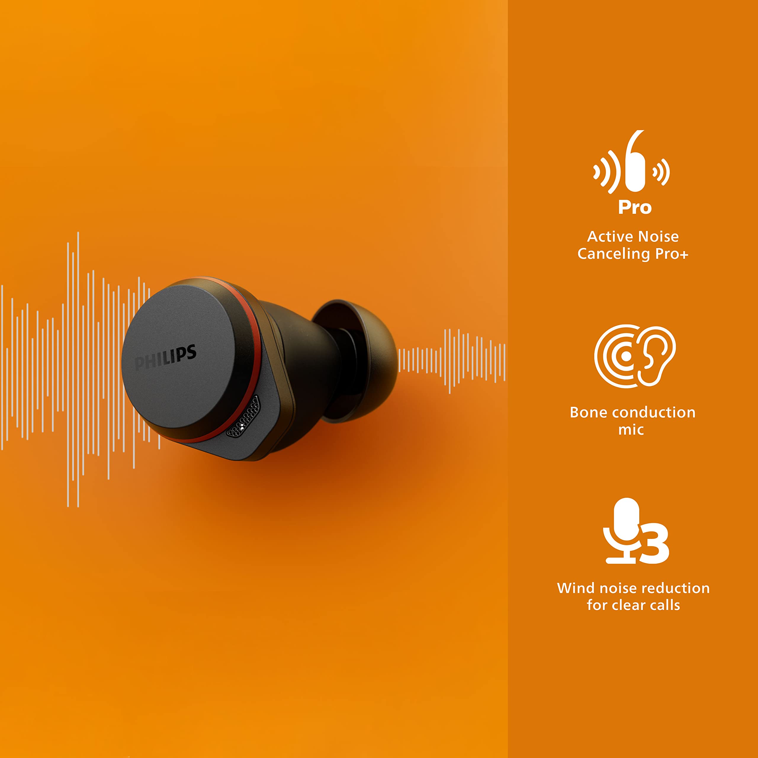 Foto 3 pulgar | Auriculares Deportivos Inalámbricos Philips Go A7507 con Cancelación de Ruido - Venta Internacional