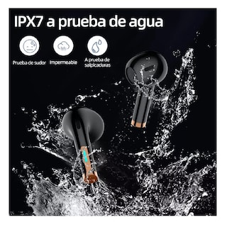 Foto 4 | Audífonos Inalámbricos Belug Negros Minimicrófono para iOS Android BT5.3