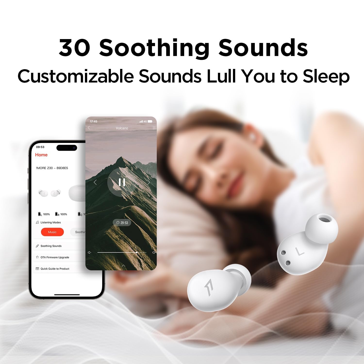 Foto 5 pulgar | Auriculares Sleep 1More Z30 con Ruido Blanco - Venta Internacional