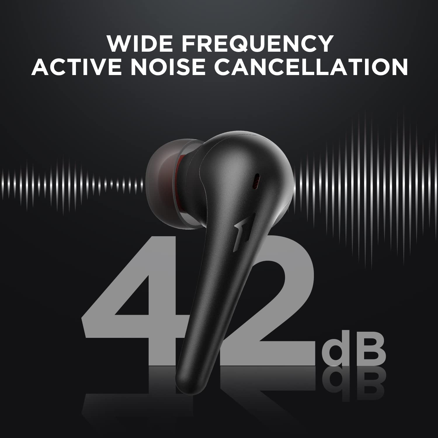 Foto 5 pulgar | Auriculares Inalámbricos 1More Aero ANC 42 DB Negros - Venta Internacional