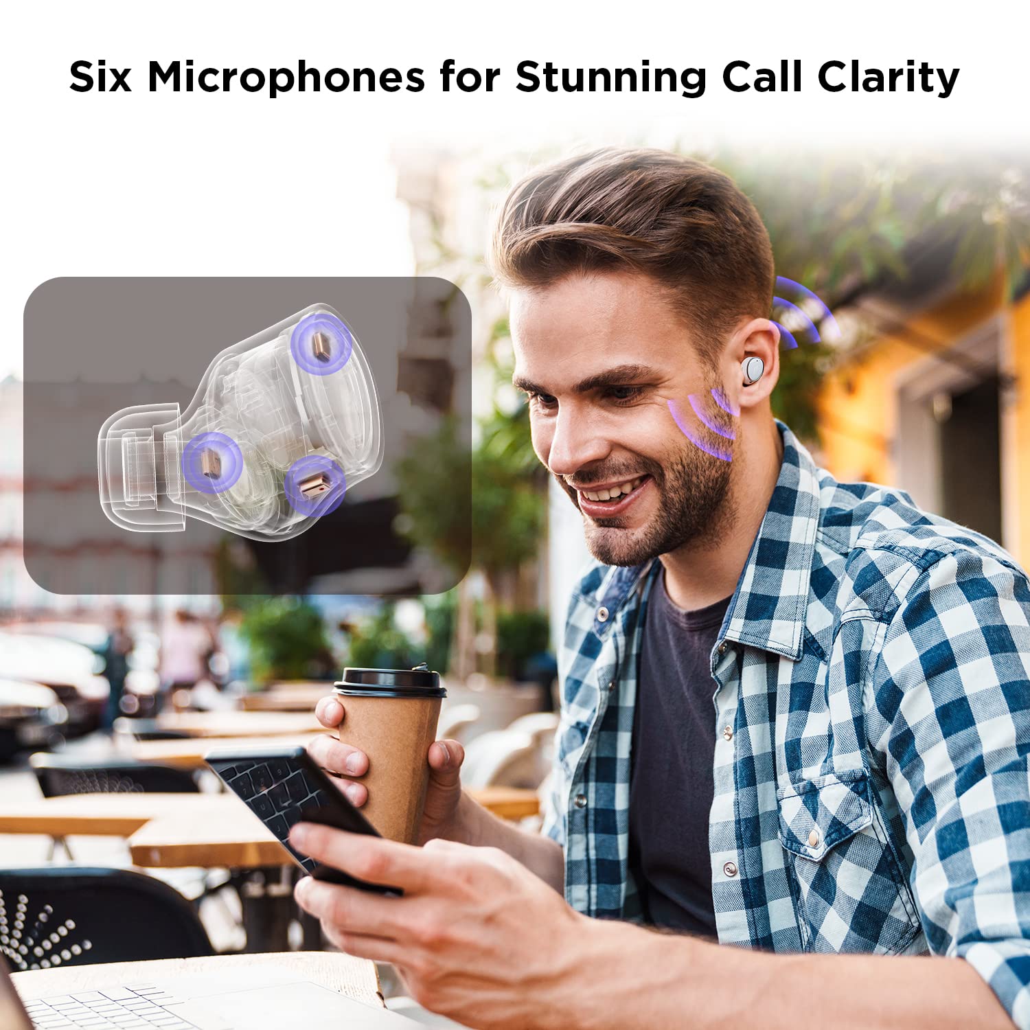 Foto 6 pulgar | Auriculares 1more Evo con Cancelación de Ruido y Controladores Duales Blancos - Venta Internacional