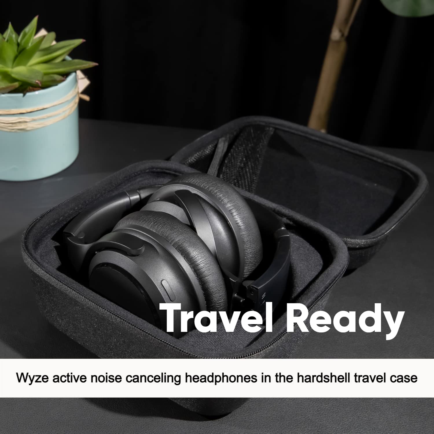 Foto 6 pulgar | Auriculares Wyze con Cancelación de Ruido y Funda Rígida Bluetooth - Venta Internacional