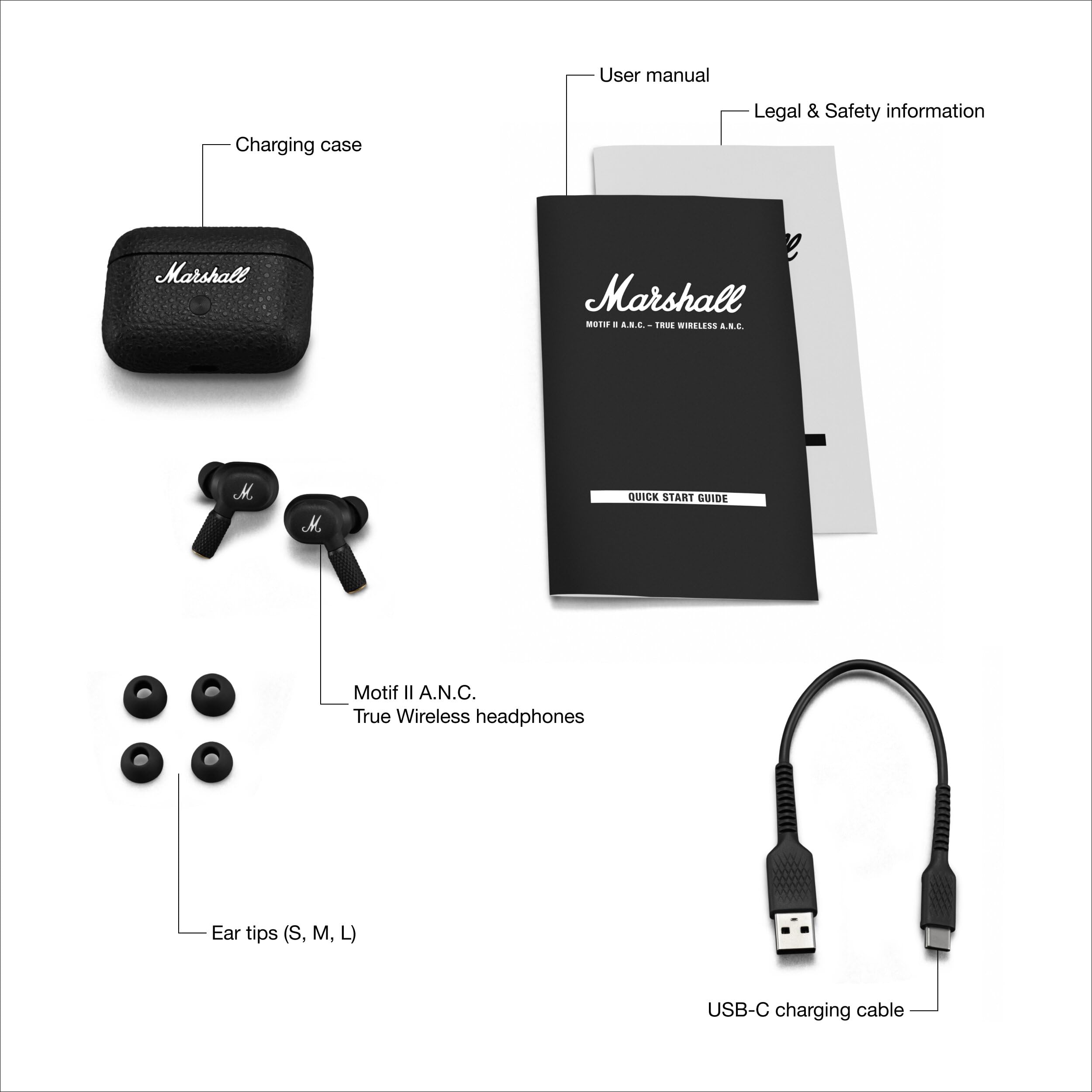 Foto 6 | Auriculares True Wireless con Cancelación Activa de Ruido Marshall Motif II - Venta Internacional
