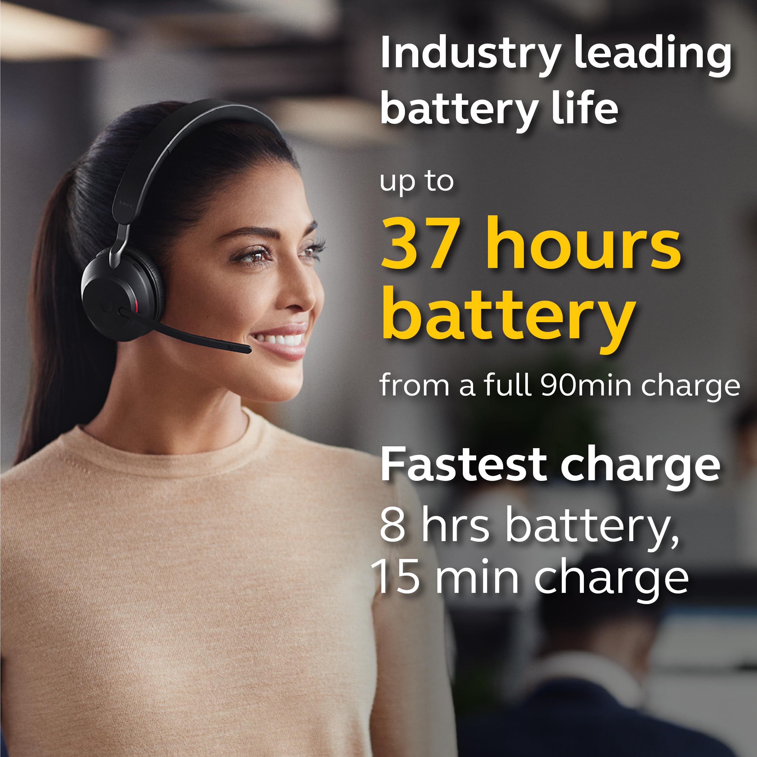 Foto 5 pulgar | Auriculares Inalámbricos Jabra Evolve2 65 Uc Con Link380a Negros - Venta Internacional.