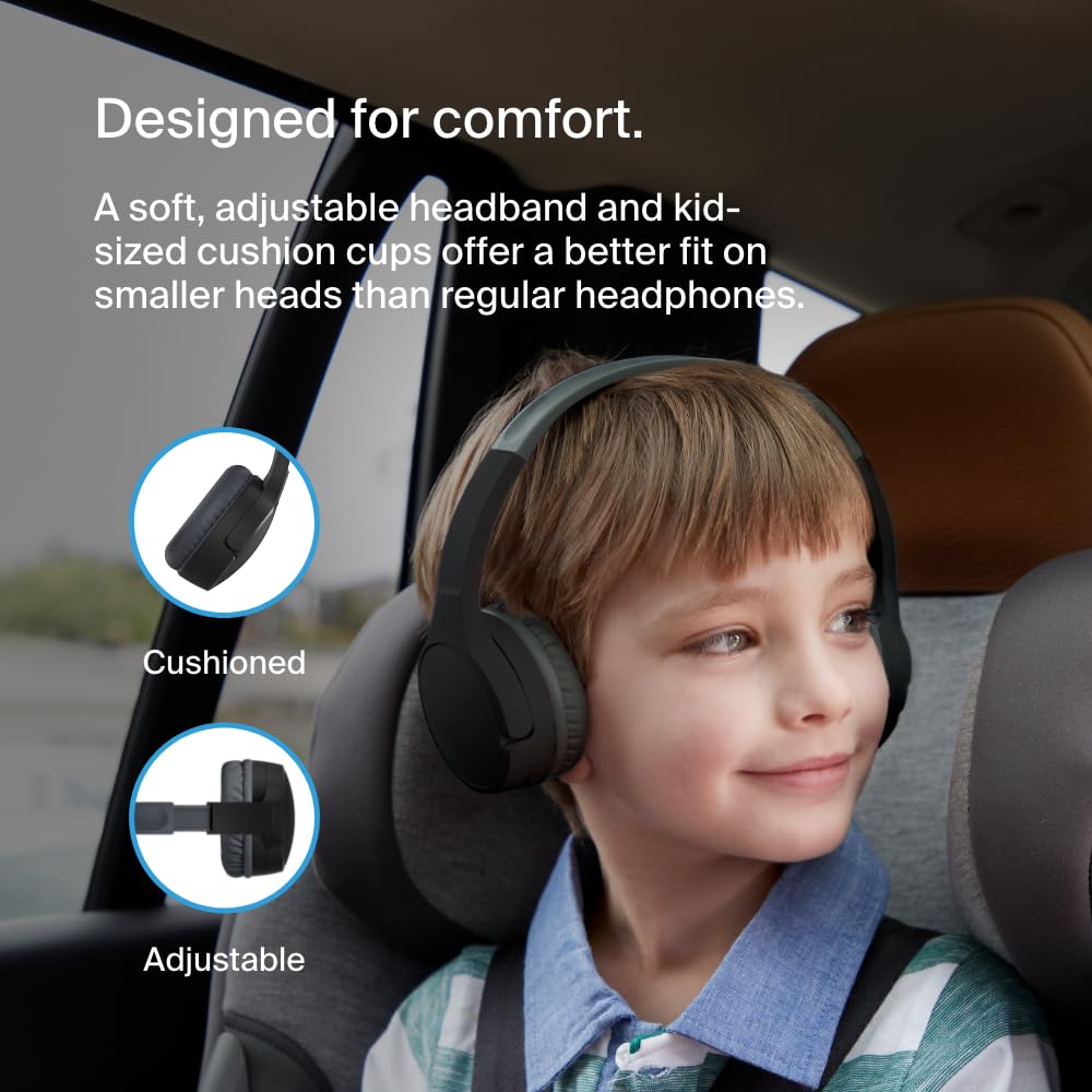 Foto 5 | Auriculares Inalámbricos Belkin Soundform Mini Kids Con Micrófono 30h Negros - Venta Internacional.
