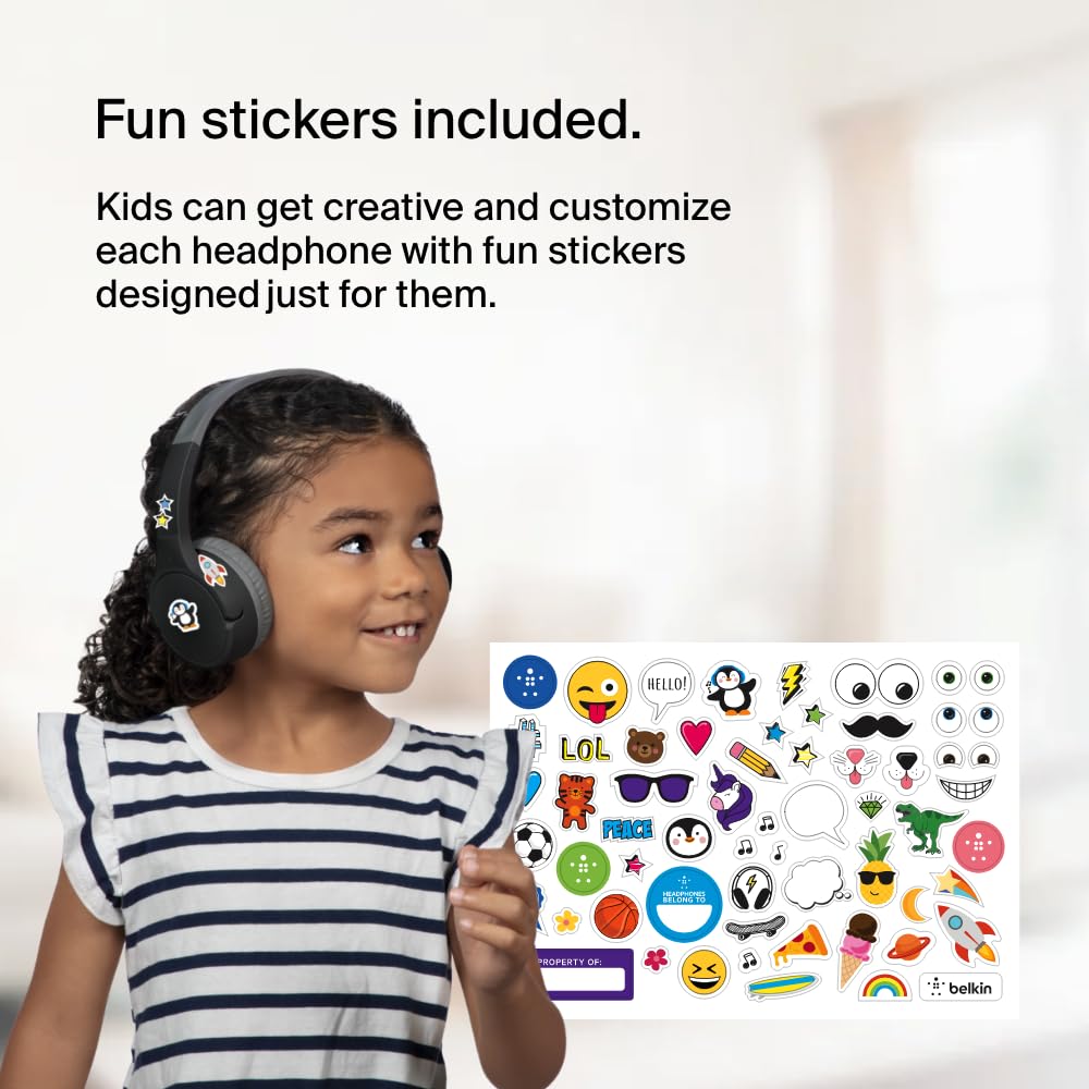 Foto 7 pulgar | Auriculares Inalámbricos Belkin Soundform Mini Kids Con Micrófono 30h Negros - Venta Internacional.