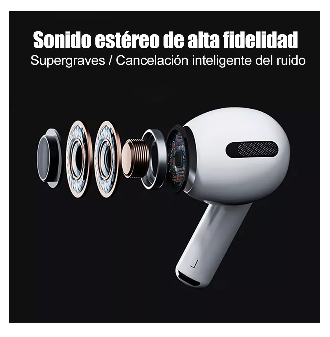 Foto 3 pulgar | Auriculares Inalámbricos Pro3 Compatibles Con Iphone Android Blanco