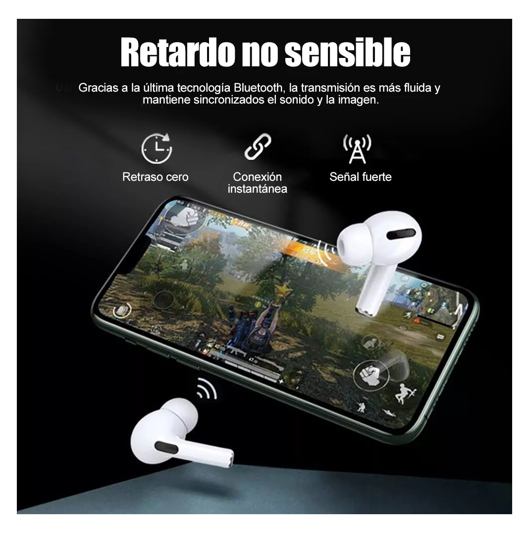 Foto 5 pulgar | Auriculares Inalámbricos Pro3 Compatibles Con Iphone Android Blanco