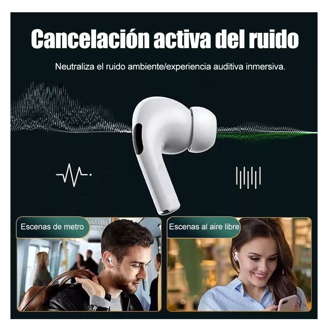 Foto 5 | Auriculares Inalámbricos Pro3 Compatibles Con Iphone Android Blanco