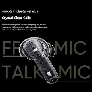 Foto 6 | Auriculares Realme Buds T300 Truly Wireless Con Anc 30 Db Blancos - Venta Internacional.