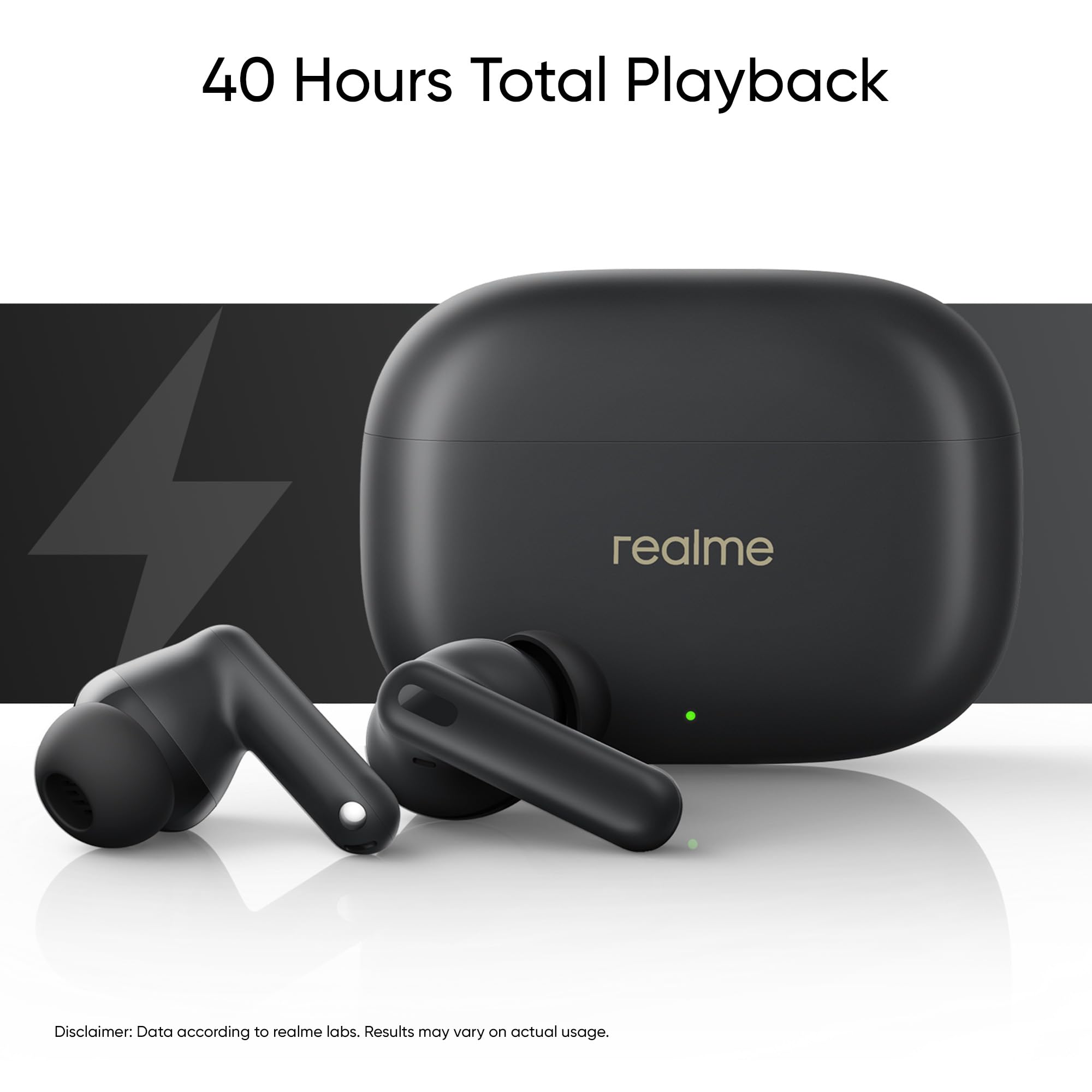 Foto 7 pulgar | Auriculares Realme Buds T300 Truly Wireless Con Anc 30db Negros - Venta Internacional.