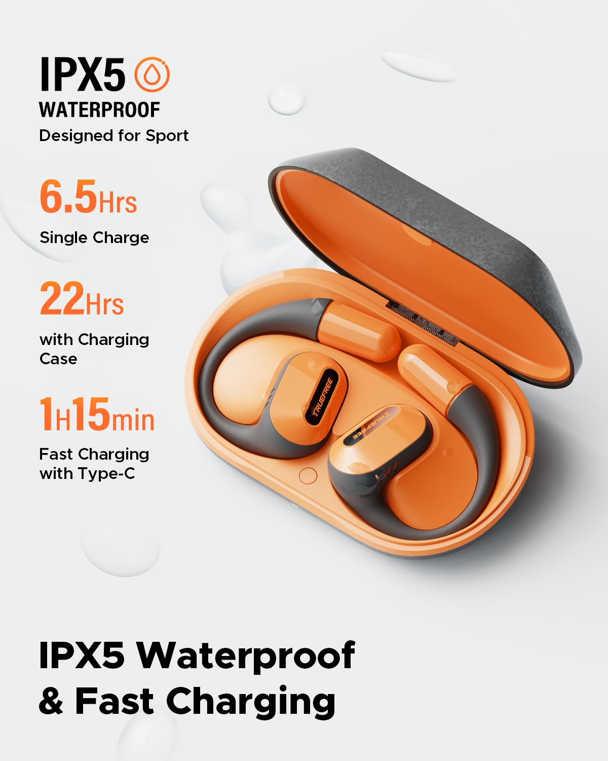 Foto 6 pulgar | Auriculares Inalámbricos Bluetooth 5.3 Truefree O2 Open Ear - Venta Internacional.