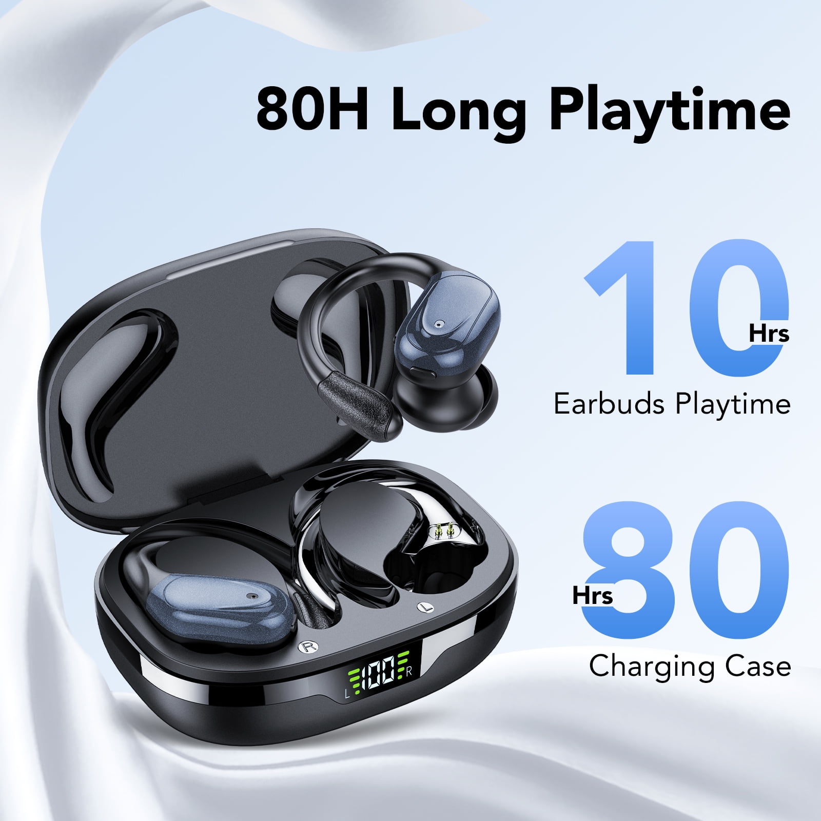 Foto 4 pulgar | Auriculares Inalámbricos Bluetooth 5.3 S26 Deep Bass Con Micrófono Negros - Venta Internacional.