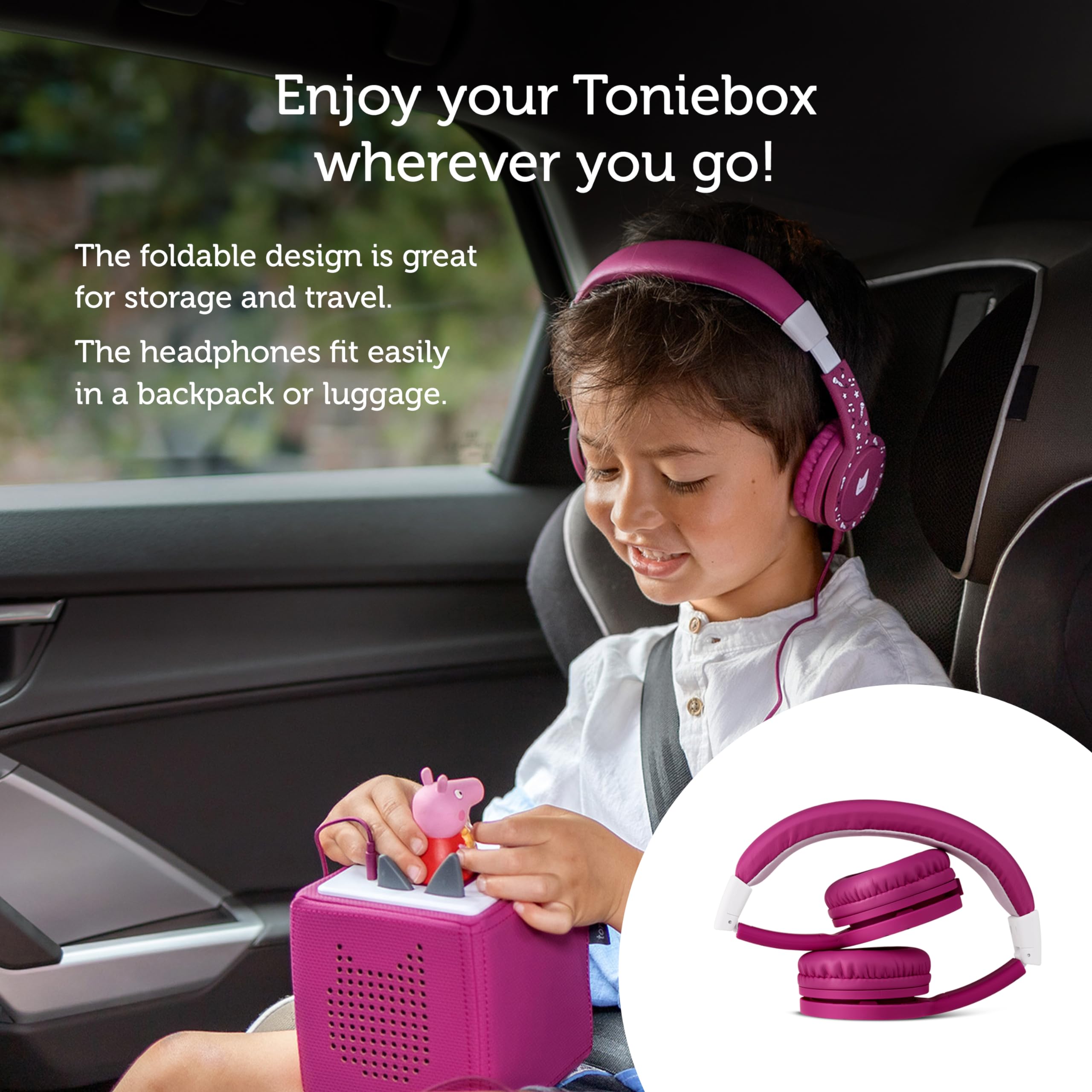 Foto 6 pulgar | Auriculares Plegables Tonies Con Cable Para Niños, Color Morado - Venta Internacional.