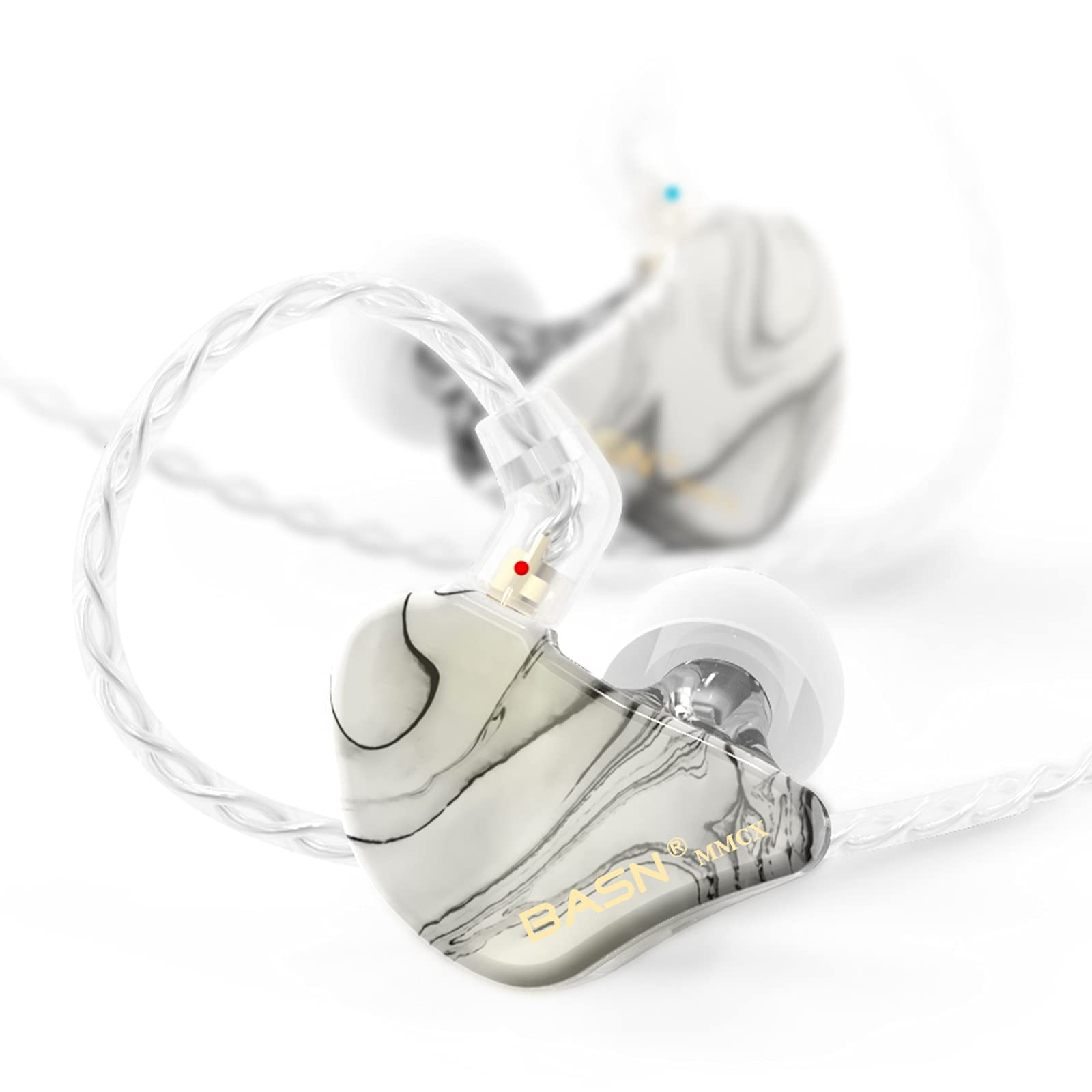 Foto 2 pulgar | Monitores Intraurales Basn Mmcx Con Triple Controlador, Graves Intensos, Blancos - Venta Internacional.
