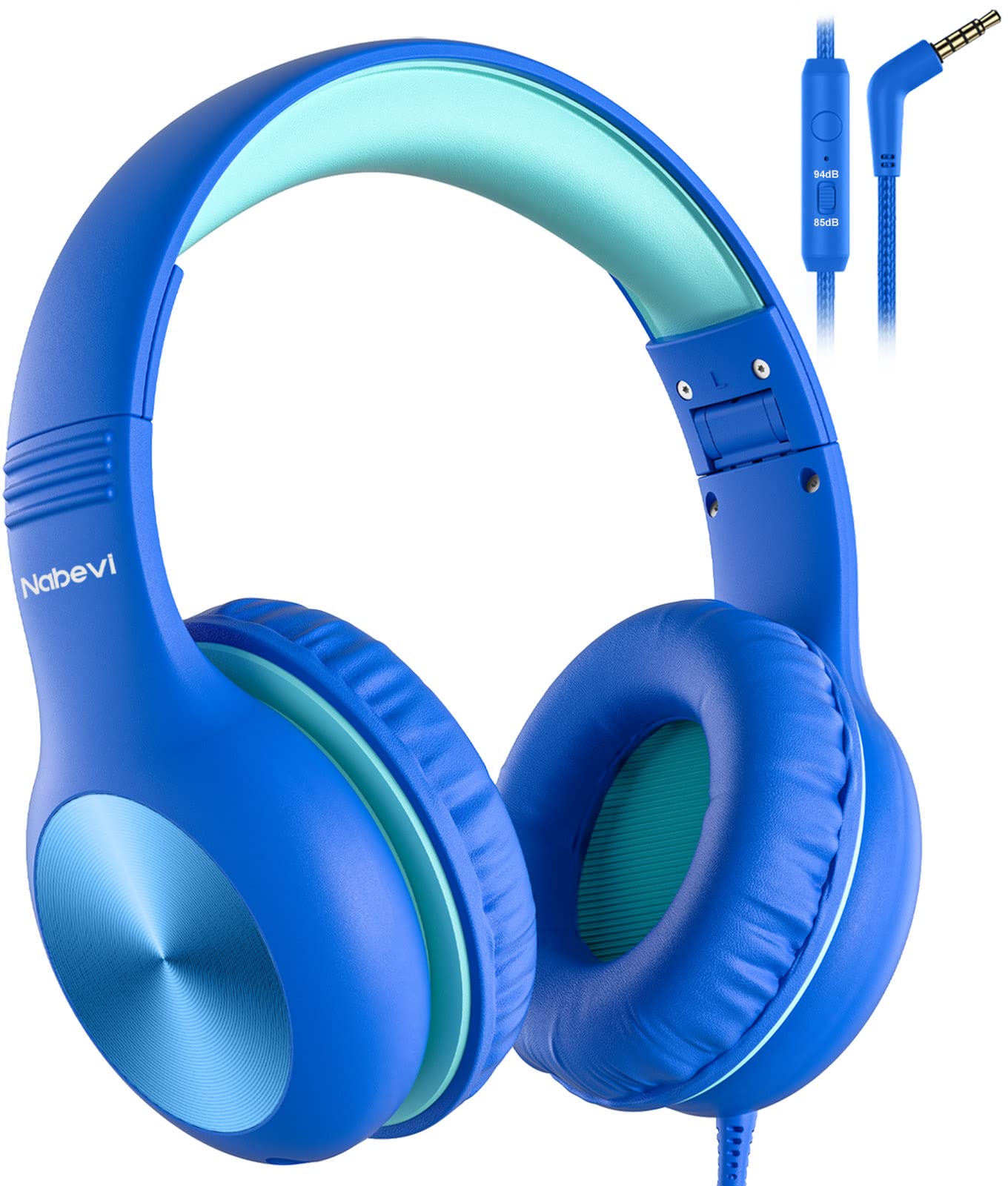 Auriculares Supraaurales Nabevi Kids Con Micrófono Con Límite De Volumen De 85/94 Db - Venta Internacional.