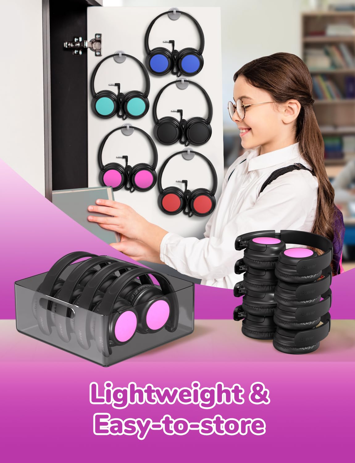 Foto 5 pulgar | Auriculares Iclever Kids Wired Para Estudiantes De K-12 Y Profesores - Venta Internacional.
