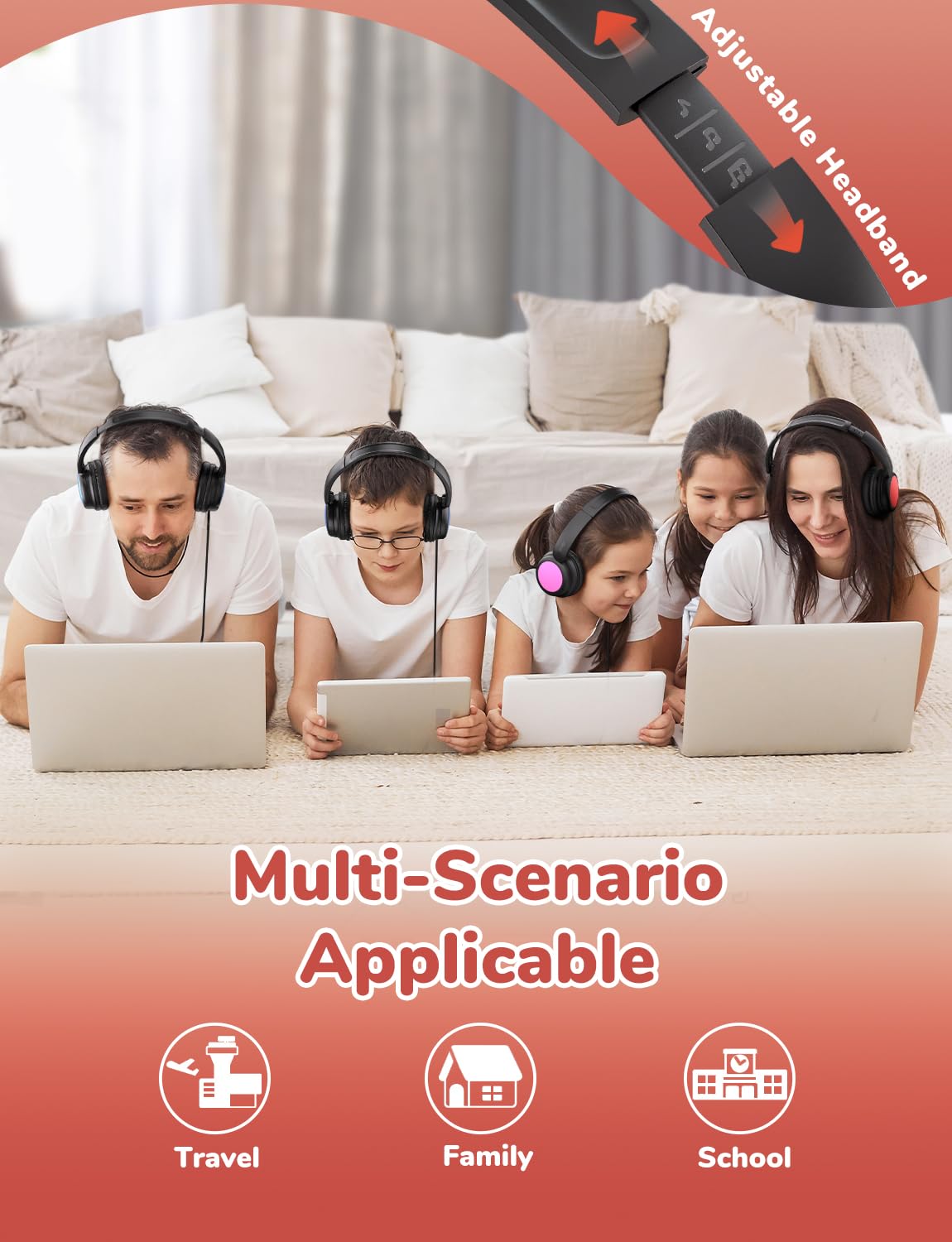 Foto 7 pulgar | Auriculares Iclever Kids Wired Para Estudiantes De K-12 Y Profesores - Venta Internacional.