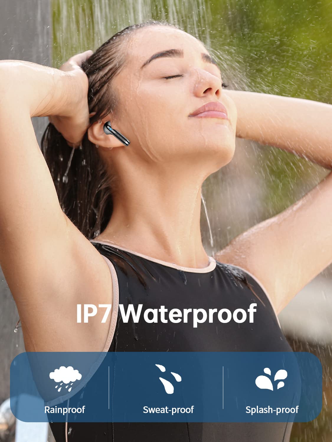Foto 8 pulgar | Auriculares Inalámbricos Bluetooth 5.3, 40 Horas De Reproducción, Ip7, Impermeables - Venta Internacional.