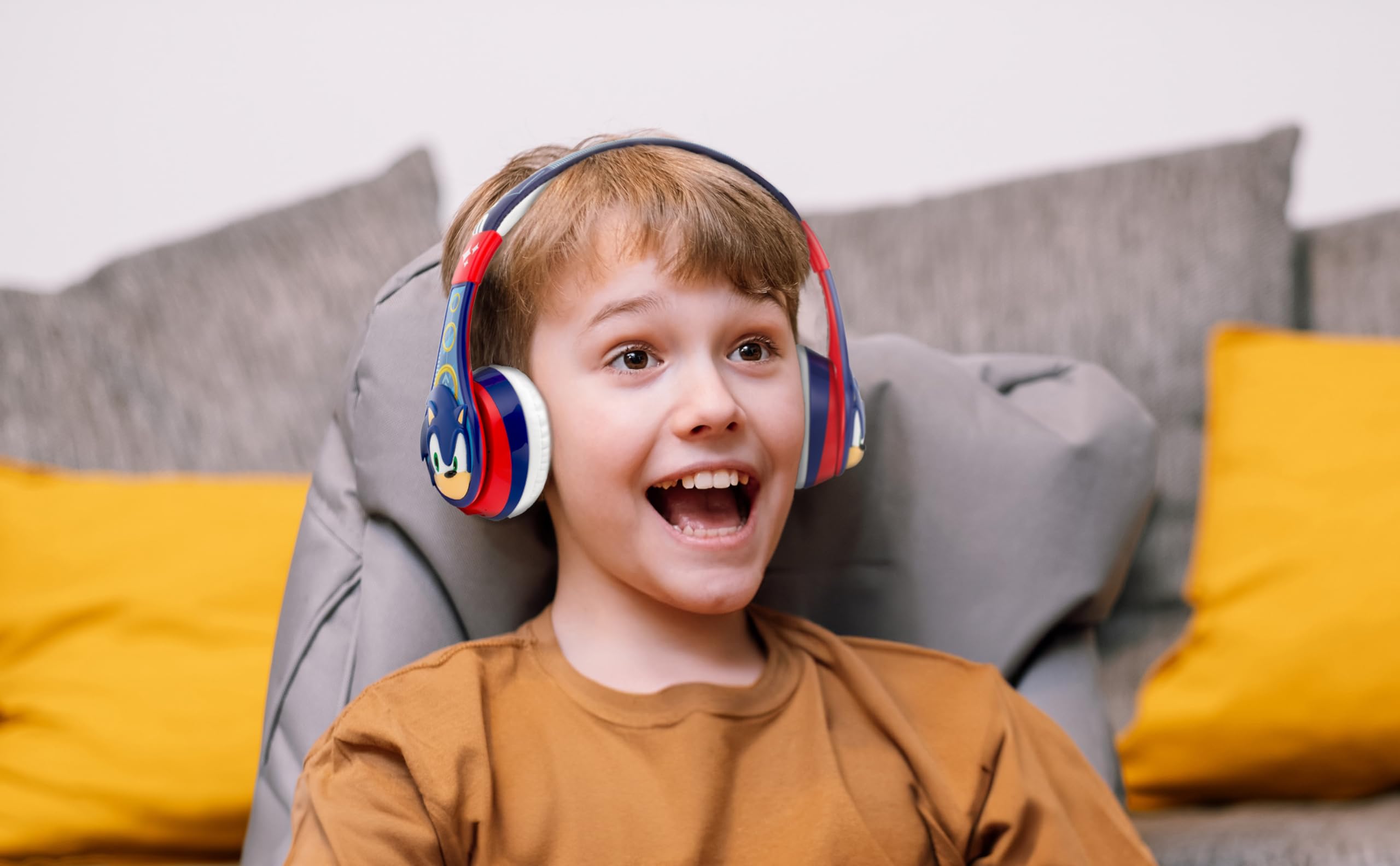 Foto 6 pulgar | Auriculares Bluetooth Ekids Sonic The Hedgehog Para Niños - Venta Internacional.