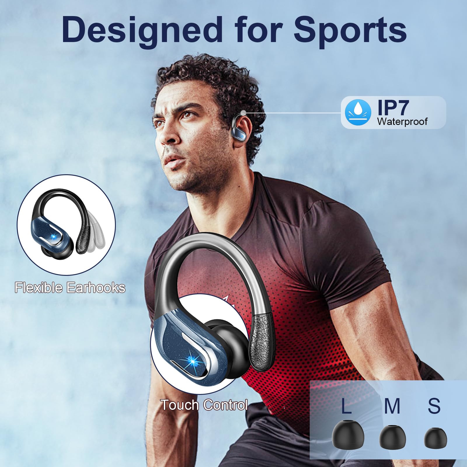Foto 6 pulgar | Auricular Inalámbrico Ltinist Bluetooth 5.3 Ip7 A Prueba De Agua Azul - Venta Internacional.