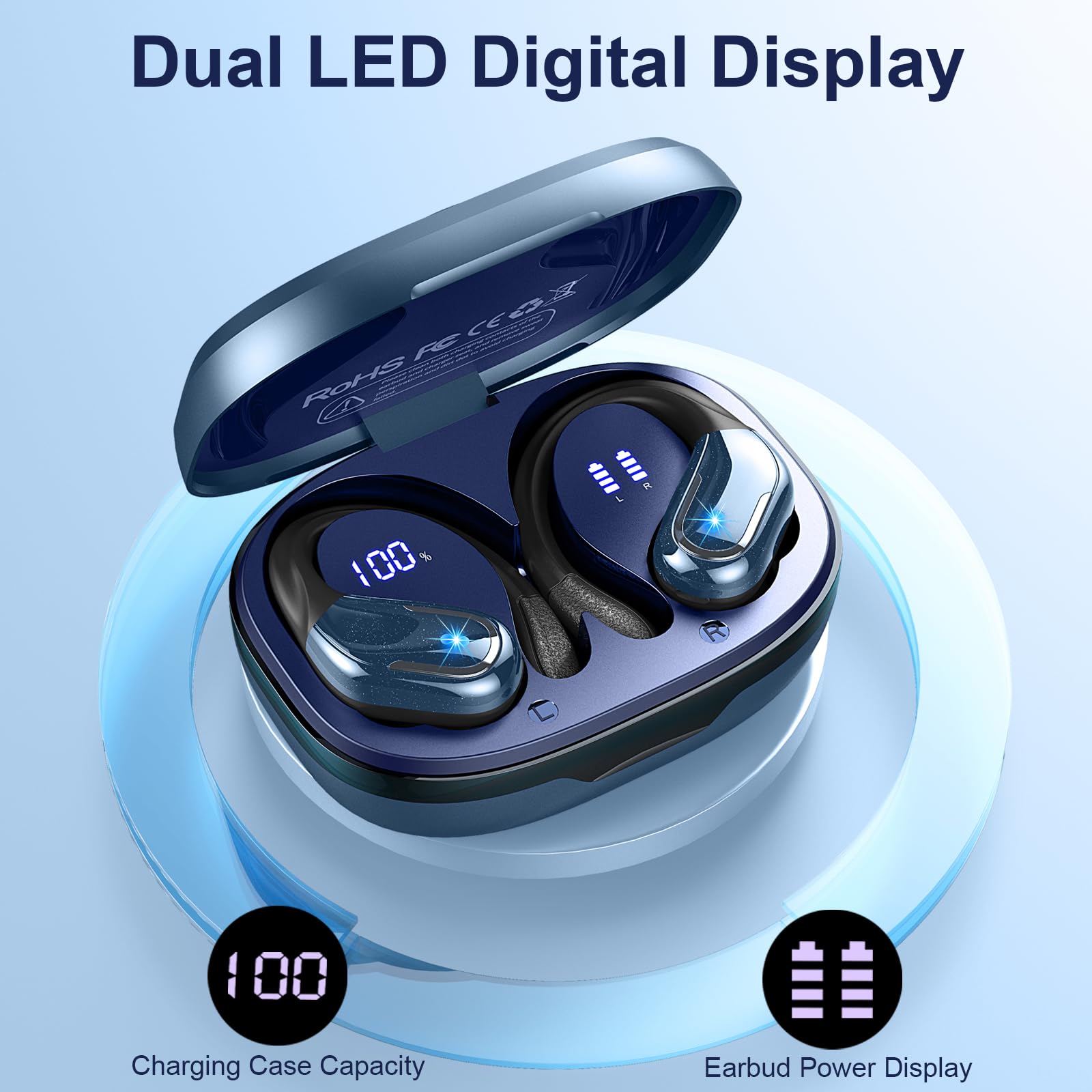 Foto 7 pulgar | Auricular Inalámbrico Ltinist Bluetooth 5.3 Ip7 A Prueba De Agua Azul - Venta Internacional.