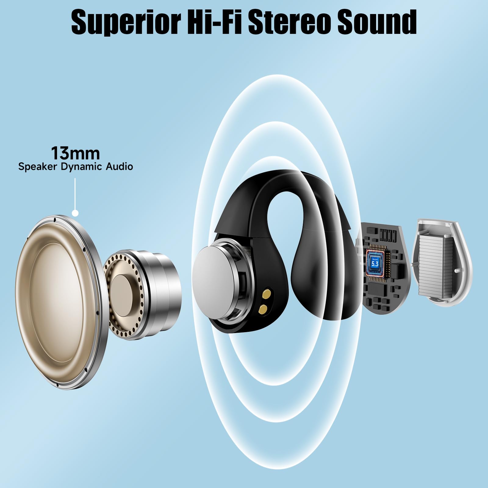 Foto 4 pulgar | Auriculares Inalámbricos Aigo Bluetooth Con Micrófono A Prueba De Agua - Venta Internacional.
