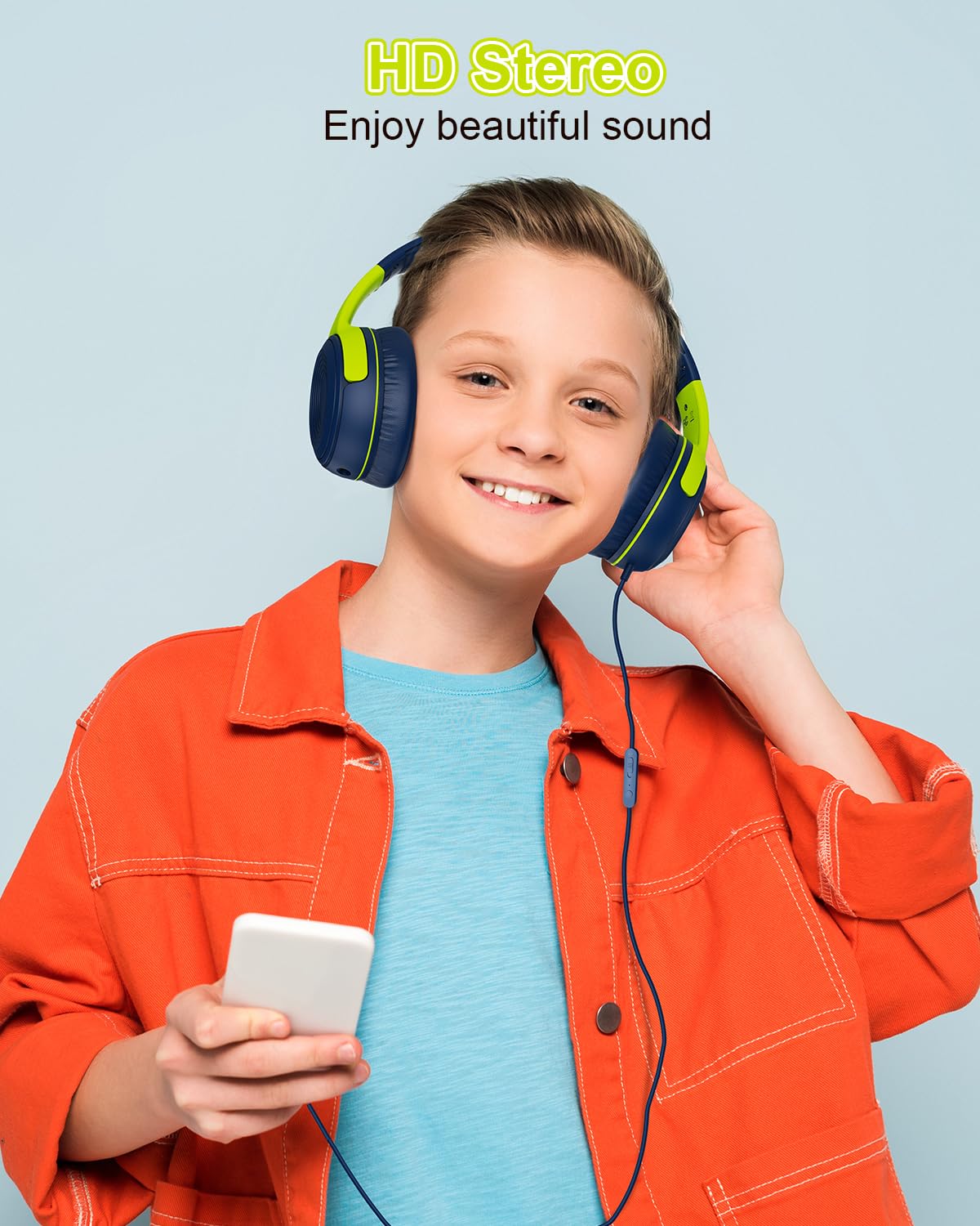 Foto 6 | Auriculares Elecder S8 Con Cable Para Niños Con Micrófono Azul Marino/verde - Venta Internacional.