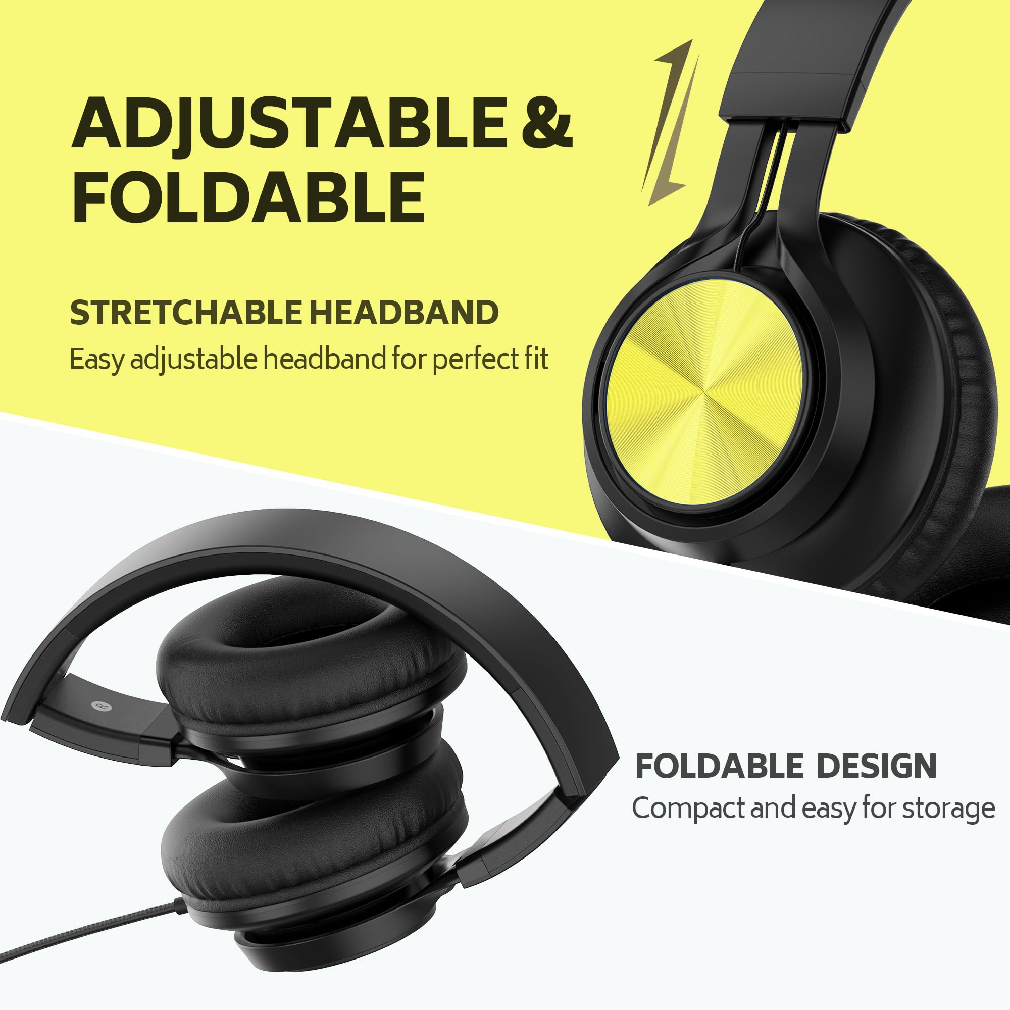 Foto 6 | Auriculares Ailihen A8 Para Niños Con Micrófono, Conector De 3,5 Mm, Paquete De 6 - Venta Internacional.