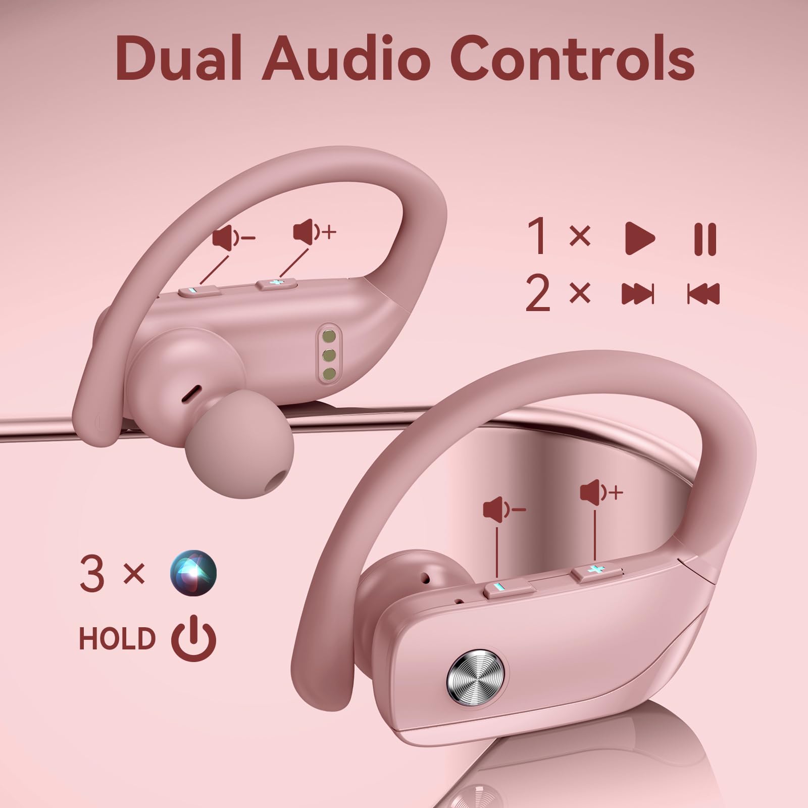 Foto 5 pulgar | Auriculares Inalámbricos Bmani T16 Bluetooth Con Led Rosa - Venta Internacional.
