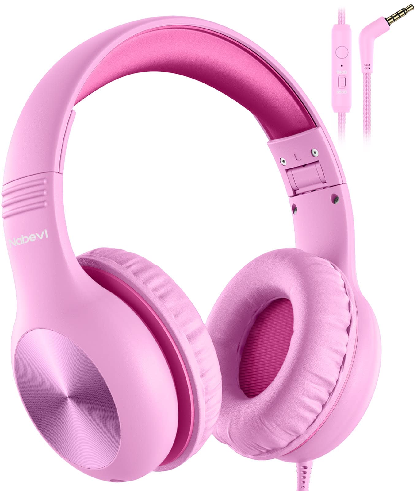 Auriculares Nabevi Kids Con Micrófono Externo [rosa] - Venta Internacional.