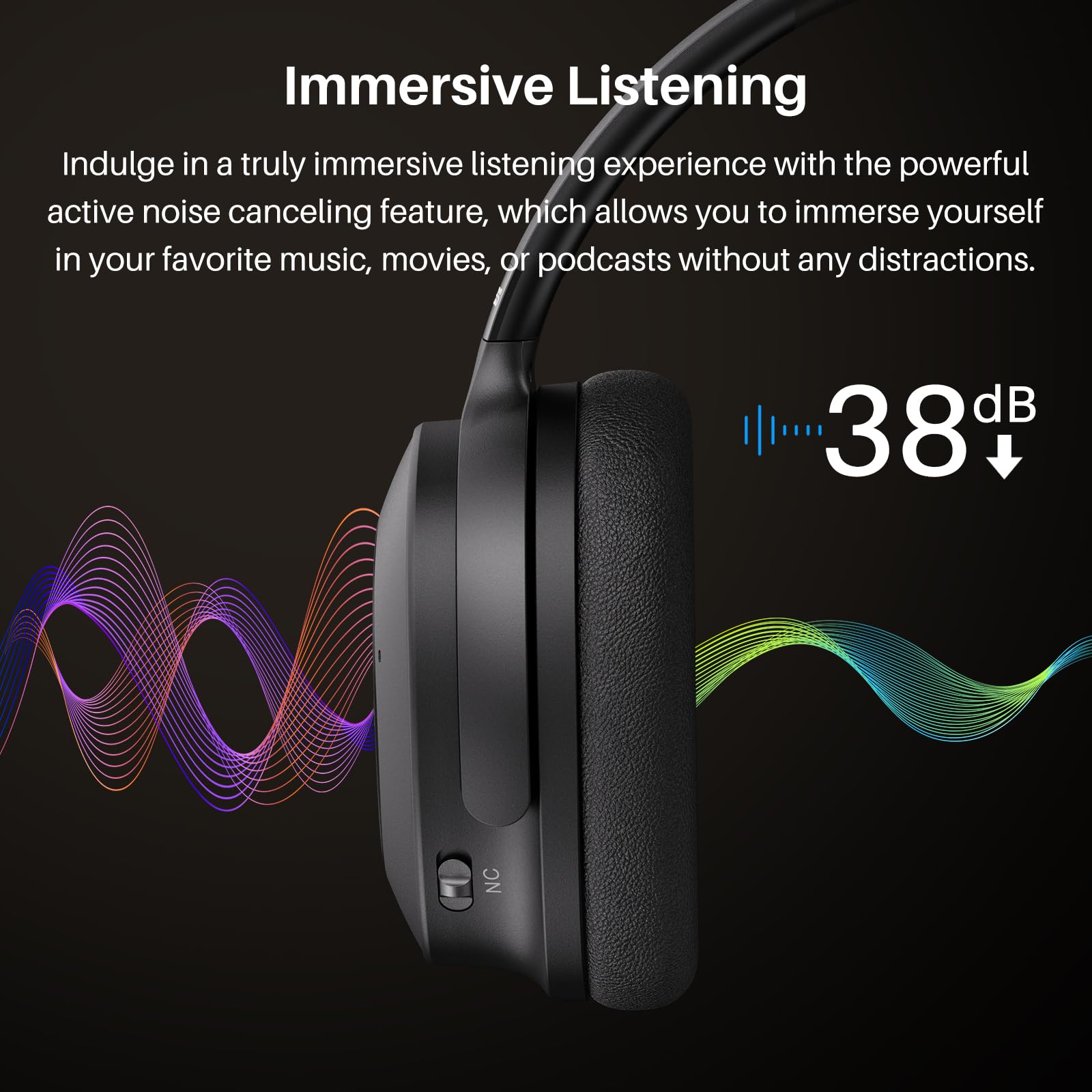 Foto 4 pulgar | Auriculares Tozo Hybrid Con Cancelación Activa De Ruido Ht1 Negros - Venta Internacional.