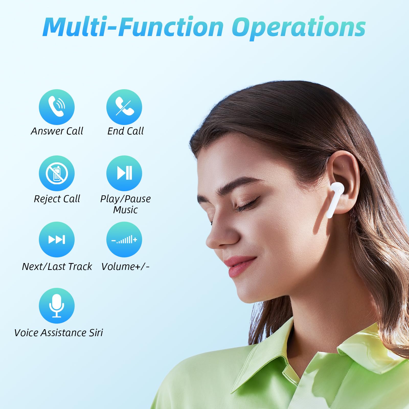 Foto 8 pulgar | Auriculares Inalámbricos Beben T12 40h Playtime Bluetooth 5.3 Ipx6 - Venta Internacional.