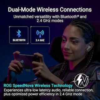 Foto 2 | Auriculares Inalámbricos Para Juegos True Asus Rog Cetra Moonlight White - Venta Internacional.