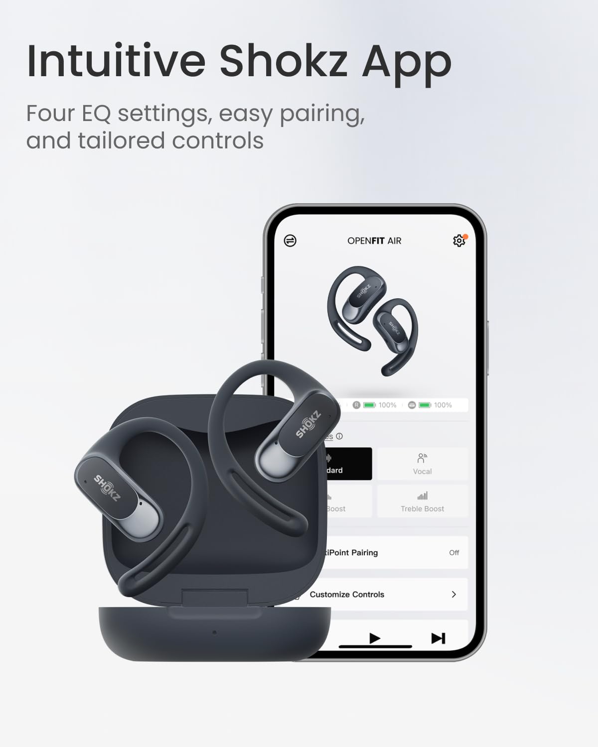 Foto 8 pulgar | Auriculares Inalámbricos Shokz Openfit Air Waterresistant Black - Venta Internacional.