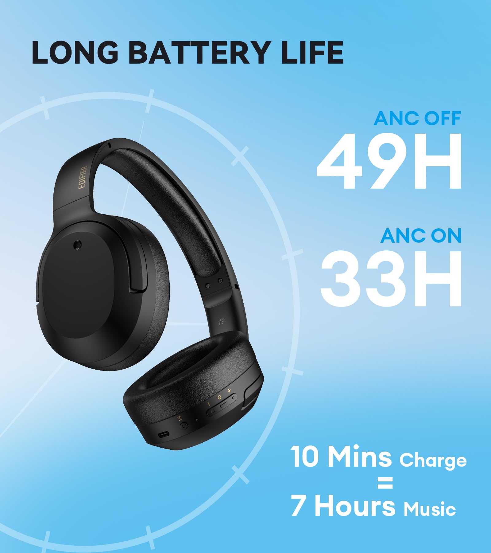 Foto 8 pulgar | Auriculares Edifier W820nb Plus Hybrid Con Cancelación Activa De Ruido - Venta Internacional.