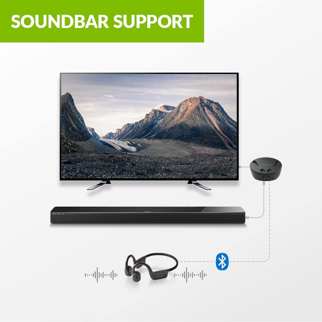 Foto 5 pulgar | Auriculares Inalámbricos Avantree Medley Air Para Tv Con Transmisor - Venta Internacional.