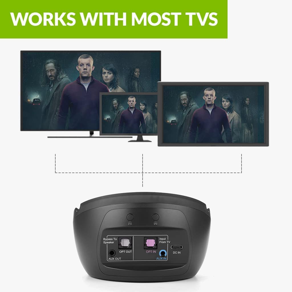 Foto 6 pulgar | Auriculares Inalámbricos Avantree Medley Air Para Tv Con Transmisor - Venta Internacional.