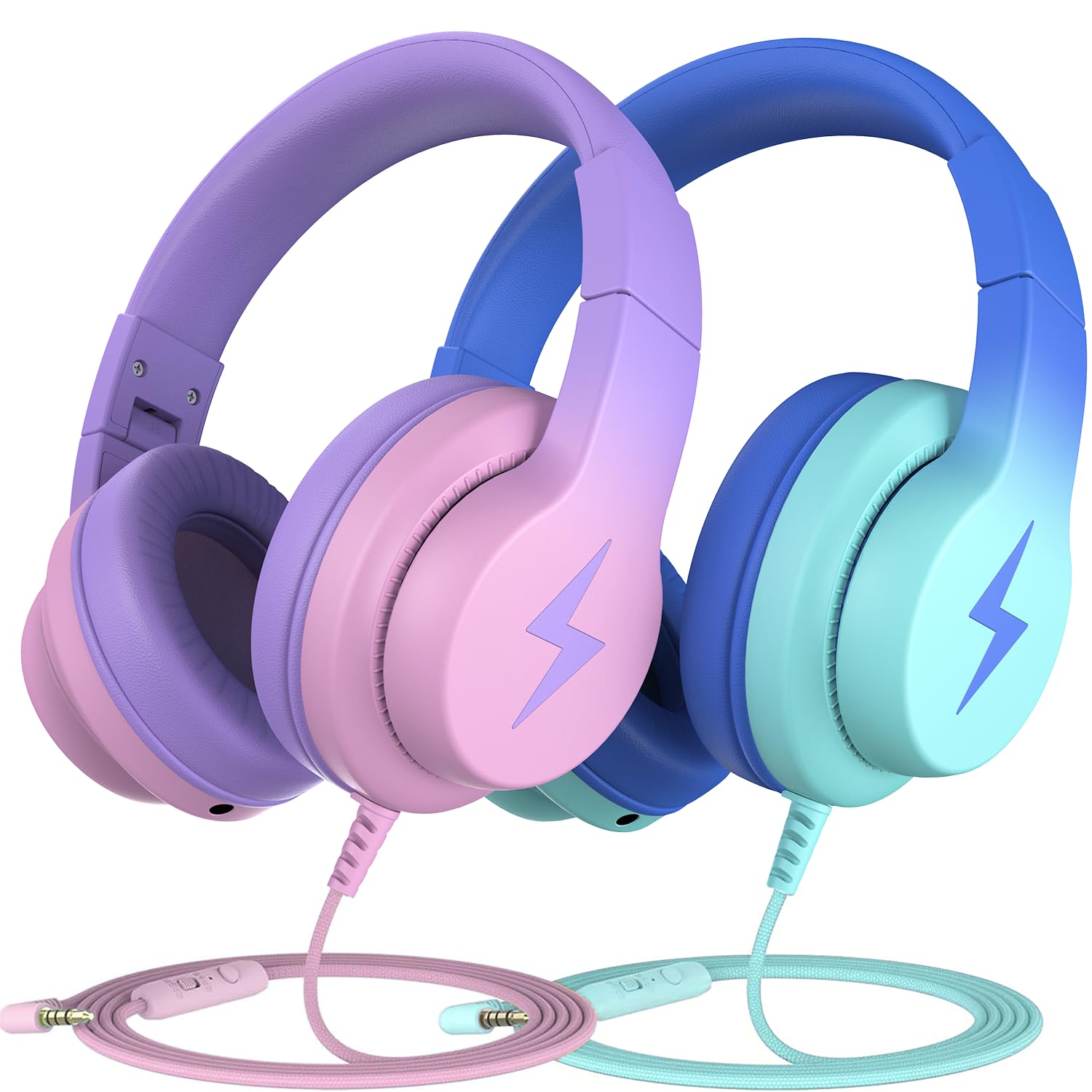 Auriculares Candy Bila Kids Con Cable Y Límite De Volumen Para Micrófono - Venta Internacional.