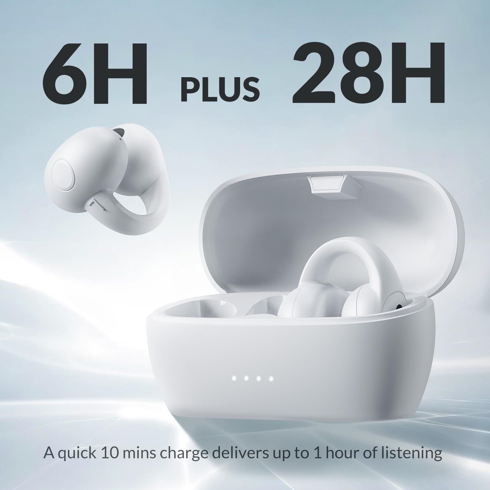 Foto 7 pulgar | Auriculares Inalámbricos Abiertos Tonemac Q7 Bluetooth 5.3 -blancos - Venta Internacional.