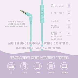 Foto 7 | Auriculares Mokata Kids Volume Limited 85/96 Db Con Cable Violeta Claro - Venta Internacional.