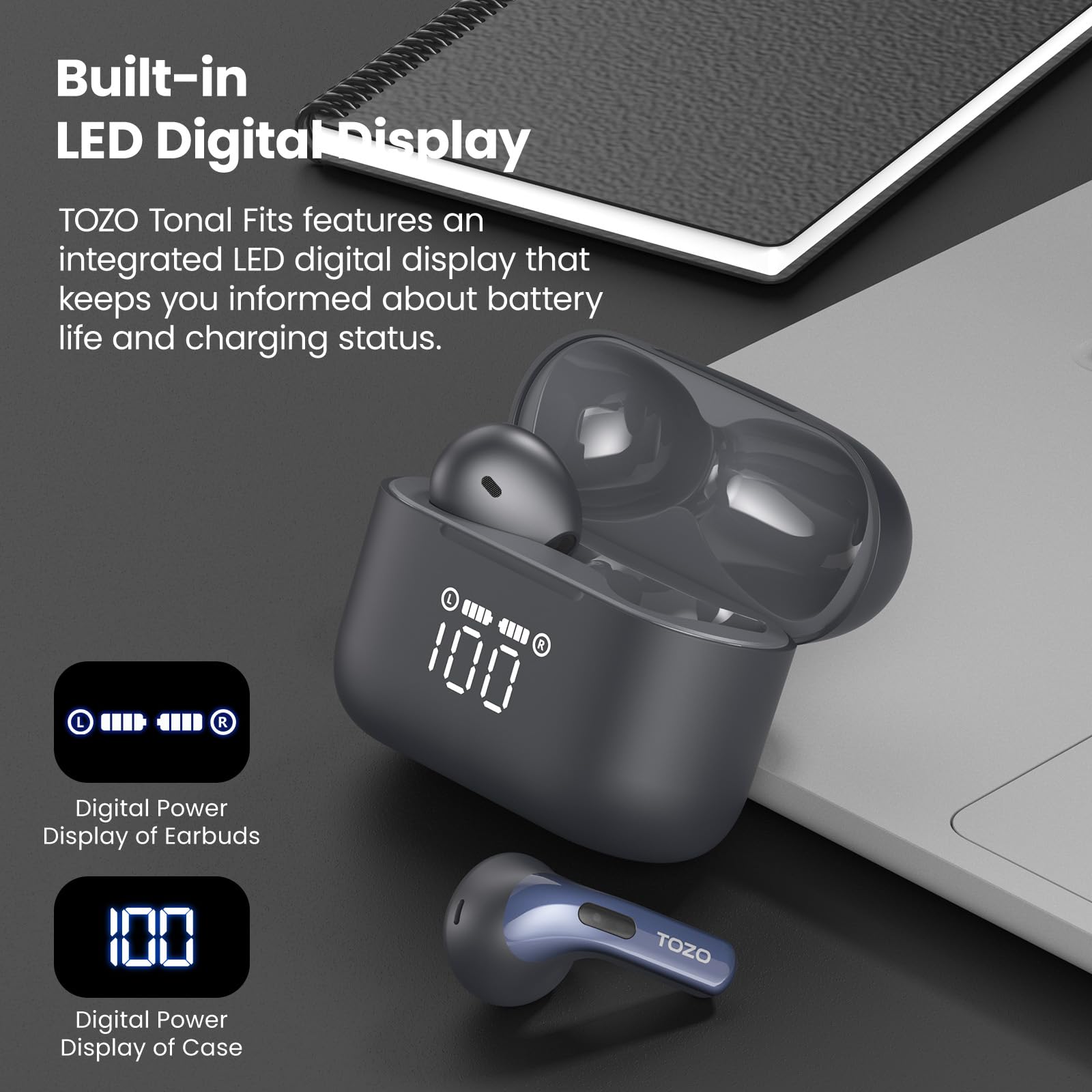 Foto 3 pulgar | Auriculares Inalámbricos Tozo T21 Bluetooth 5.3 Con Cancelación De Ruido - Venta Internacional.